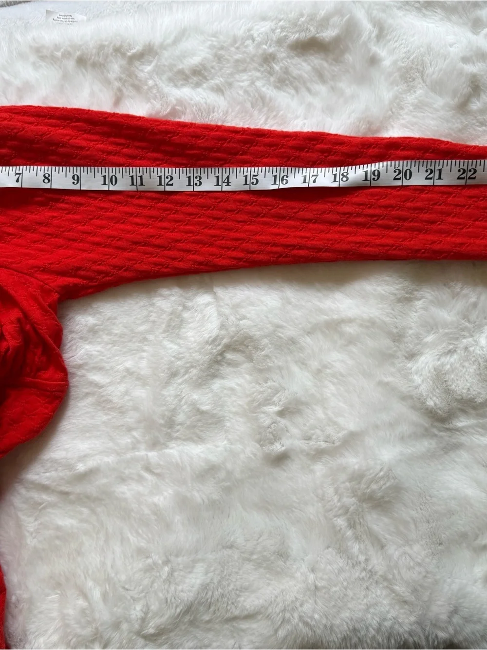 Free People Ladybug Long Sleeve Crop Top Red Textured Ruched Boho Size M NWOT